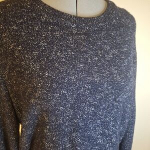 Banana Republic Speckled Navy Sweater. Made Of Italian Yarn Size Med